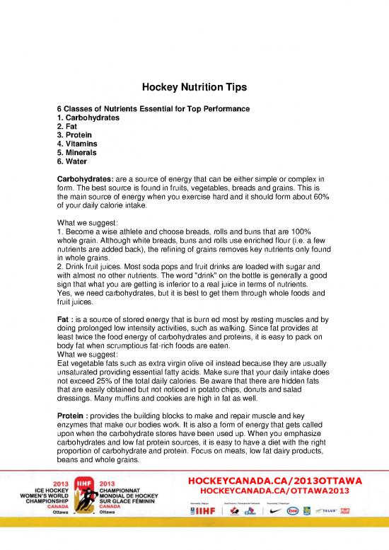 picture Nutrition Therapy Pdf 136813 | Hockey Nutition Tips E