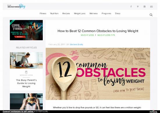 picture1_Nutrition Guide For Weight Loss Pdf 136862 | Https Www Beachbody Com Beachbodyblog Weight Loss How To Overcome The 12 Most Common Weight Loss Obstacles