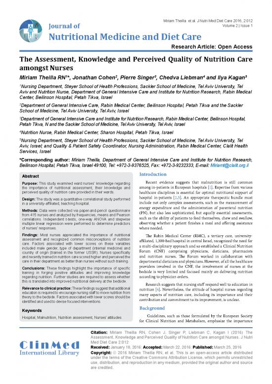 picture Diet Journal Pdf 136830 | Journal Of Nutritional Medicine And Diet Care Jnmdc 2 012