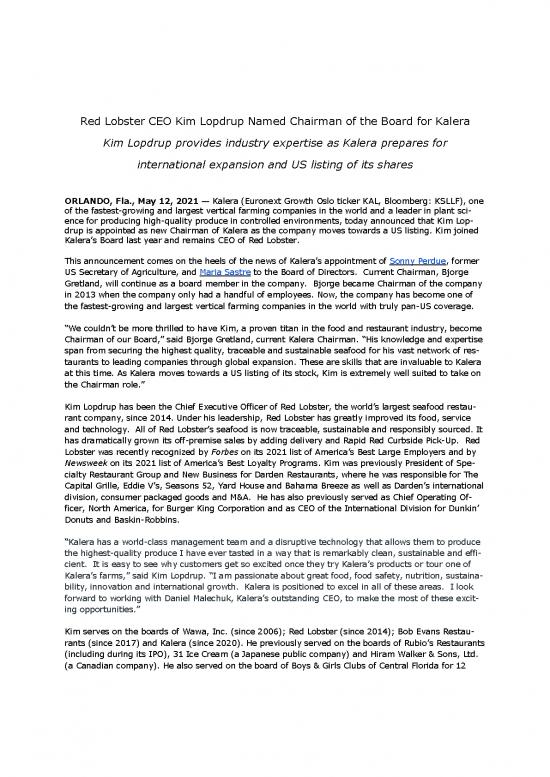 picture_Vertical Farming Pdf 137474 | Kalera Announcing Kim Lopdrup As Chairman