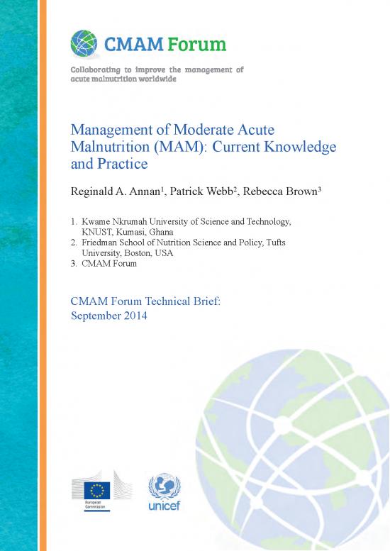 picture1_The Science Of Nutrition Pdf 135914 | Mam Management Cmam Forum Technical Brief Sept 2014