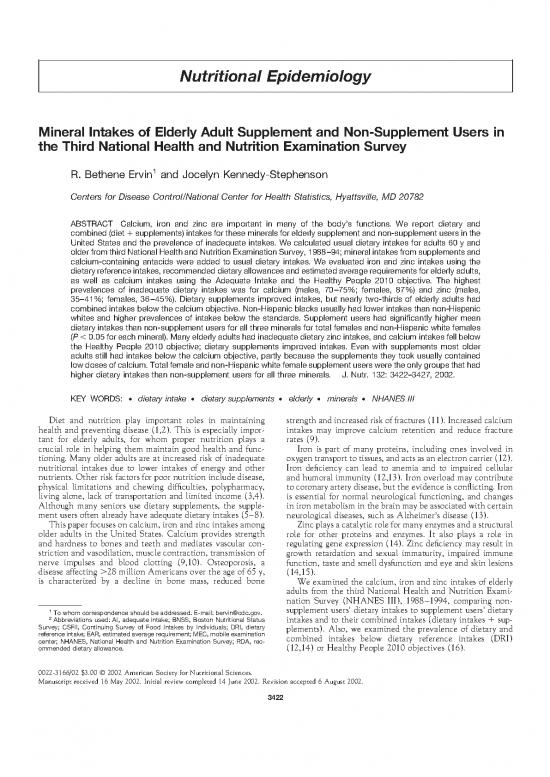 picture1_Nutritional Epidemiology Pdf 135670 | Mineral Intakes Of Elderly Adult Supplement And Non Supplement Users