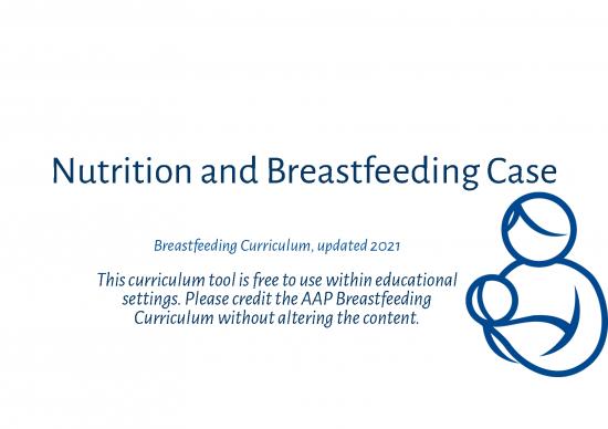 picture_Nutrition Curriculum Pdf 137299 | Nutrition And Breastfeeding Case
