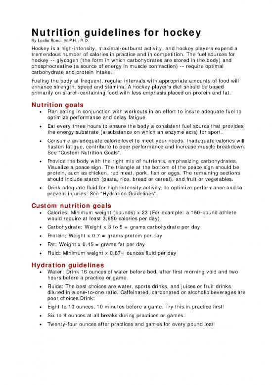 picture_Hockey Nutrition Plan Pdf 136794 | Nutrition Guidelines For Hockey