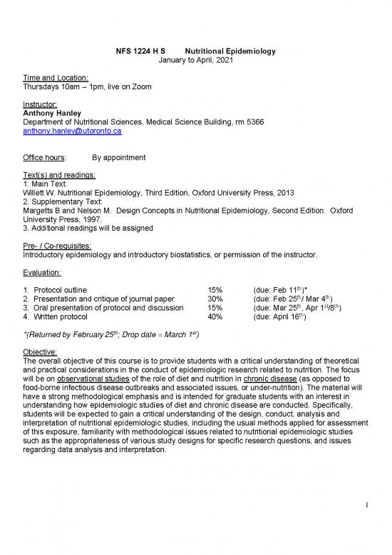 picture1_Nutritional Epidemiology Pdf 135590 | Nutritional Epi Course Outline 2021 Final