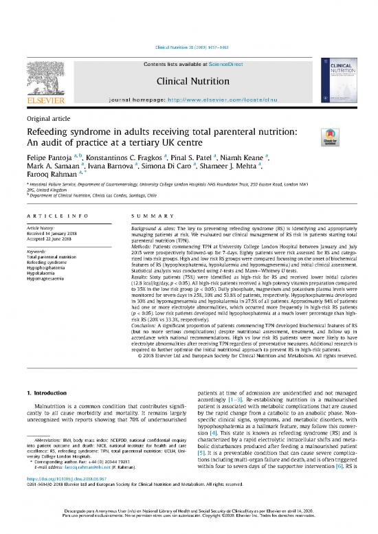 picture Tpn Pdf 136817 | Refeeding Syndrome In Adults Receiving Total Parenteral Nutritio An Audit Of Practice At A Tertiary Uk Centre