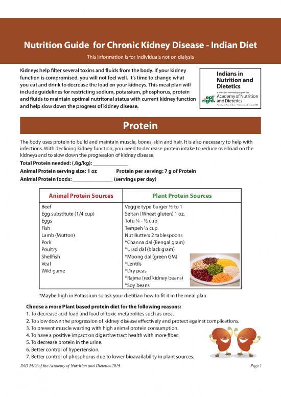 Kidney Diet Pdf 137376 | Renal Diet For Indian Population Ind Mig ...