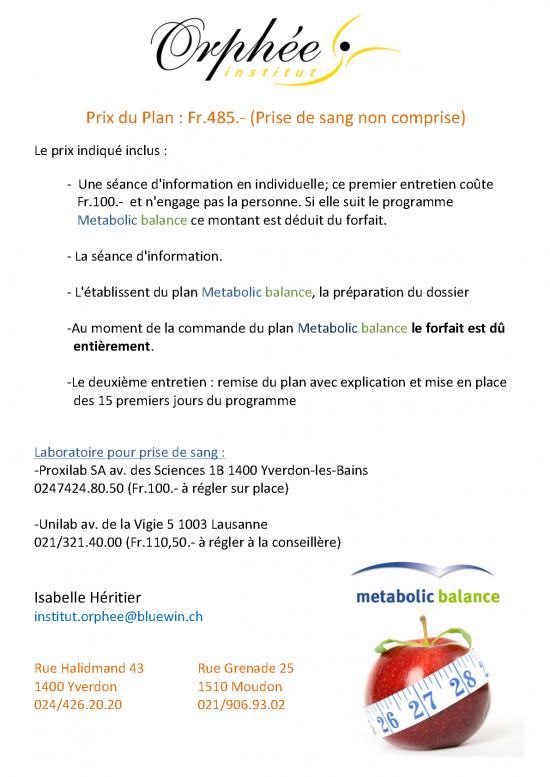 picture Metabolic Balance Plan Pdf 137898 | Tarifs Metabolic Balance