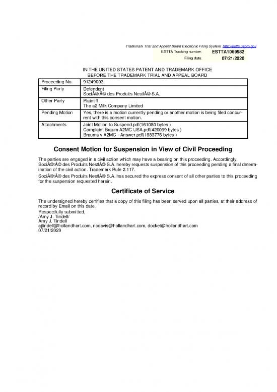 picture1_Service Certificate Pdf 136122 | Ttabvue 91249003 Opp 16