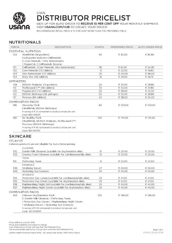 picture_Nutrition Therapy Pdf 137383 | Usana Spain Price List 2018