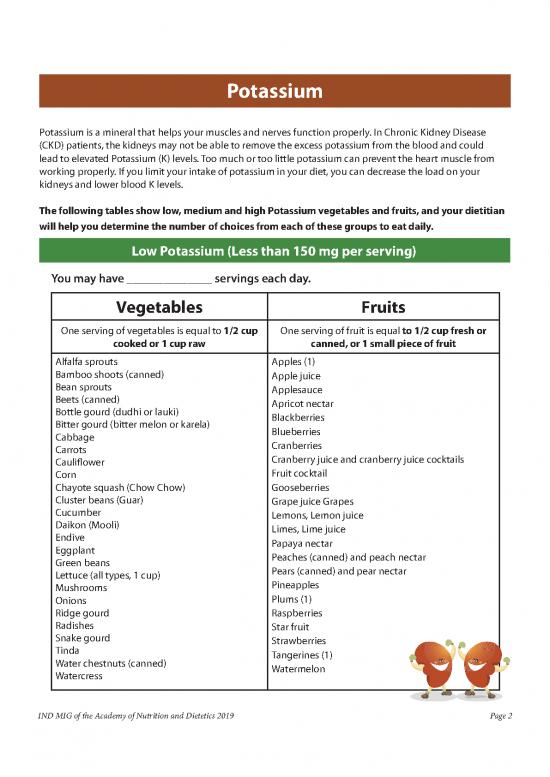 Kidney Diet Pdf 137376 | Renal Diet For Indian Population Ind Mig ...