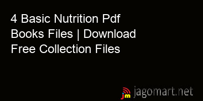 picture 4 Basic Nutrition Pdf Books Files | Download Free Collection Files