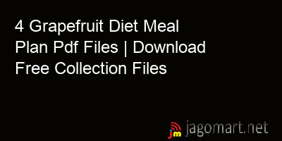 picture 4 Grapefruit Diet Meal Plan Pdf Files | Download Free Collection Files