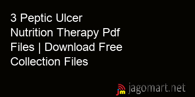 picture 3 Peptic Ulcer Nutrition Therapy Pdf Files | Download Free Collection Files