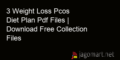 picture 3 Weight Loss Pcos Diet Plan Pdf Files | Download Free Collection Files