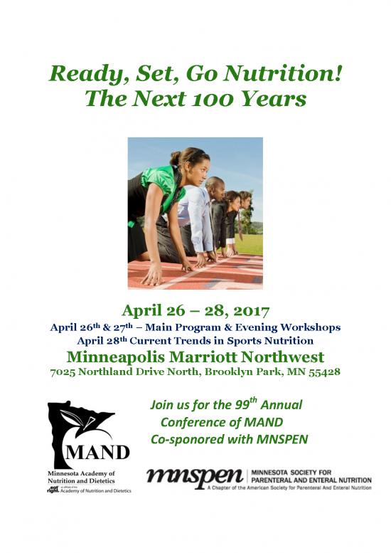 picture_Nutrition In Clinical Practice Pdf 138977 | 2017 Annual Conference Brochure Final 1