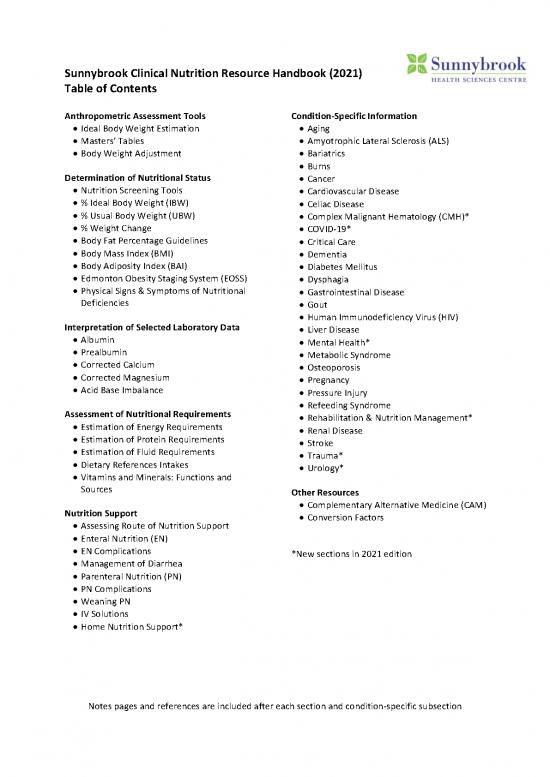 picture1_Nutrition Handbook 138326 | 2021 Handbook Table Of Contents