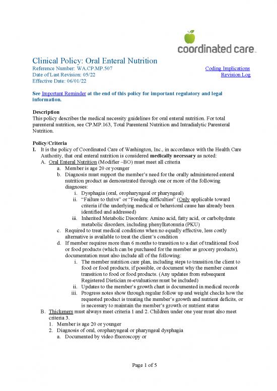 picture Parenteral Feeding Pdf 138795 | 508 Wcm507 Oral Enteral Nutrition