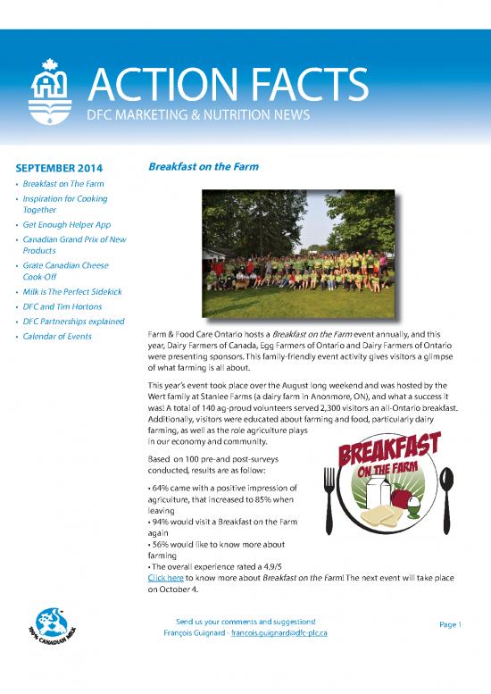 picture_Tim Hortons Nutrition Facts Pdf 138830 | Actionfacts September2014