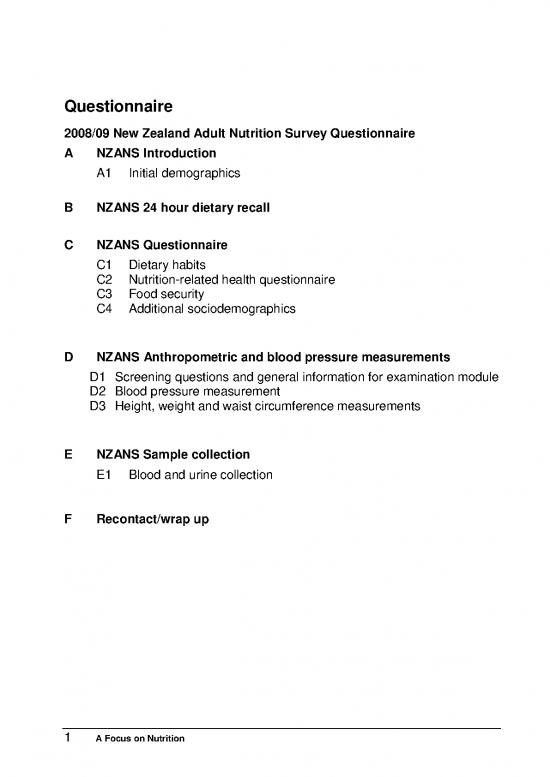 picture1_Dietary Recall Pdf 139406 | Ans Questionnaire