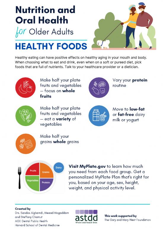 picture Full Plate Diet Pdf 140356 | Healthy Foods Nutrition And Oral Health For Older Adults