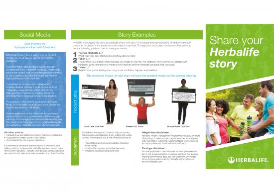 picture Herbalife Product Information Guide Pdf 139806 | Hl 2015 Member Testimonial Claim Brochure Sf Web1