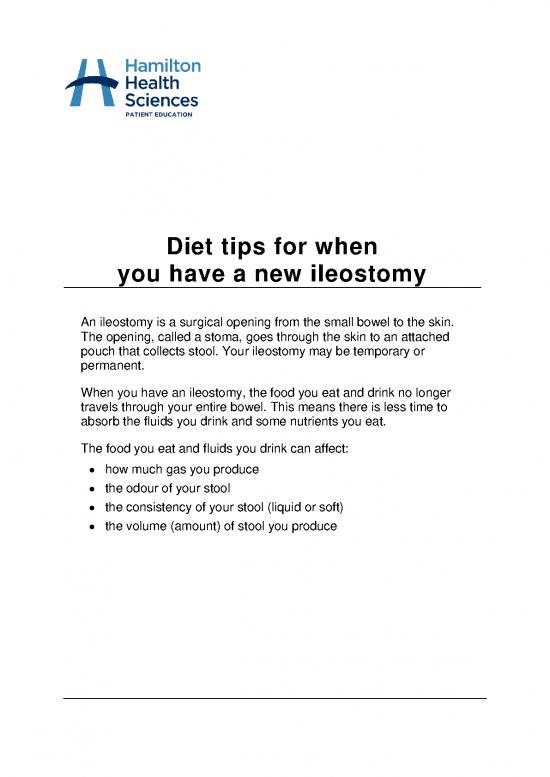 picture1_Surgical Nutrition Pdf 139364 | Ileostomydiettips Trh