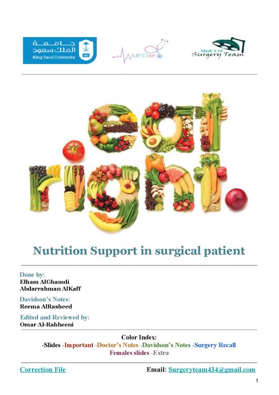 picture Surgical Nutrition Pdf 139974 | Lnutrition Support In Surgical Patients