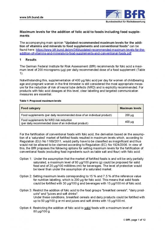 picture_Measures Pdf 140380 | Maximum Levels For The Addition Of Folic Acid To Foods Including Food Supplements