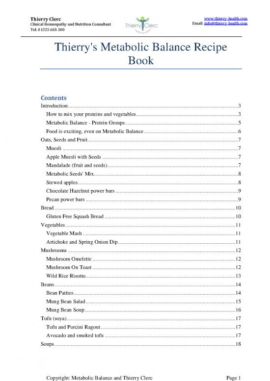 picture_Food Nutrition Book Pdf 138355 | Metabolic Balance Recipes From Thierry Clerc