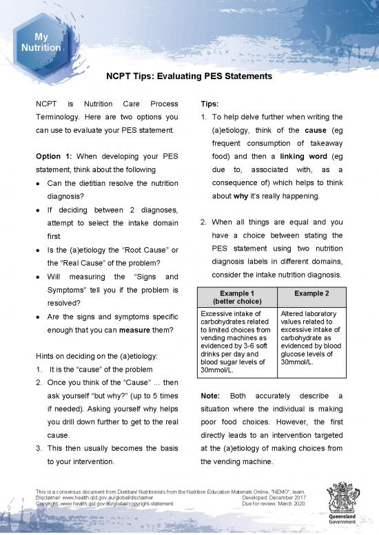 picture1_Nutrition Diagnosis Pdf 139438 | Ncpt Pes