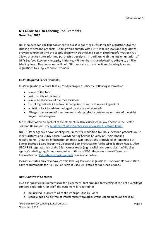 picture_Food Label Template Pdf 140314 | Nfi Guide To Labeling Requirements November 2017