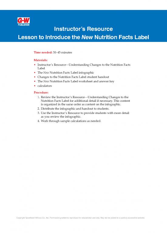 picture_Food Label Template Pdf 139245 | Nutrition Labels Lesson