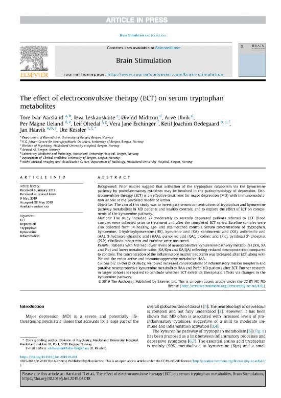 picture1_The Effects Of Electroconvulsive Therapy (ect) On Serum Tryptophan Metabolites