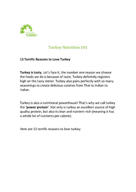 picture1_Nutrition Therapy Pdf 138902 | Turkey Nutrition 101 V2 Website Pdf