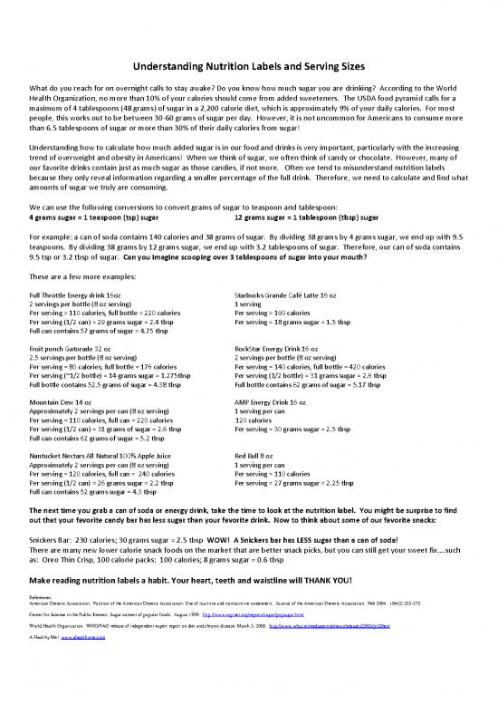 picture Food Pyramid Printable Pdf 140233 | Understanding Nutrition Labels