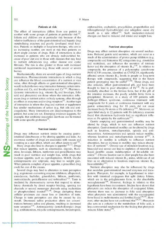 Drug Nutrient Interactions Pdf 138694 Important Drugnutrient Interactions