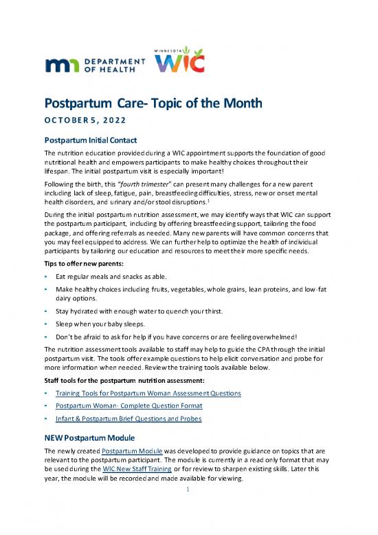 picture1_Postpartum Nutrition Pdf 140599 | 1005topic
