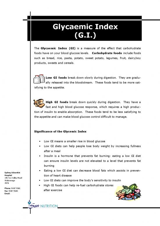 picture1_Low Glycemic Index Foods Pdf 141951 | 31 Sah Glycaemic Index 0110