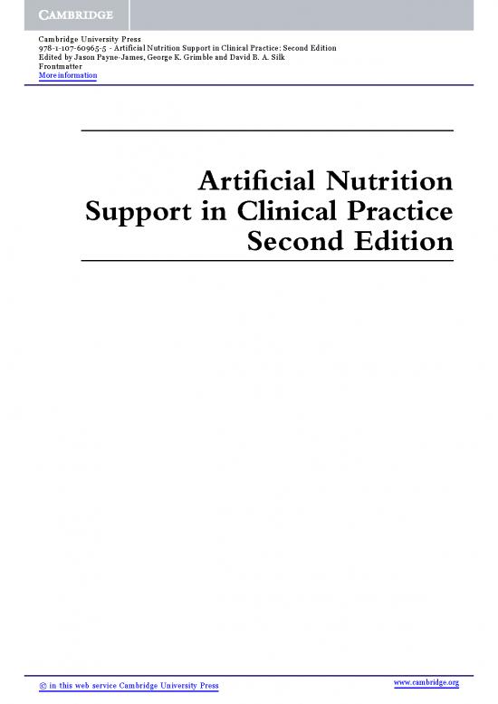 picture1_Nutrition In Clinical Practice Pdf 142753 | 9781107609655 Frontmatter