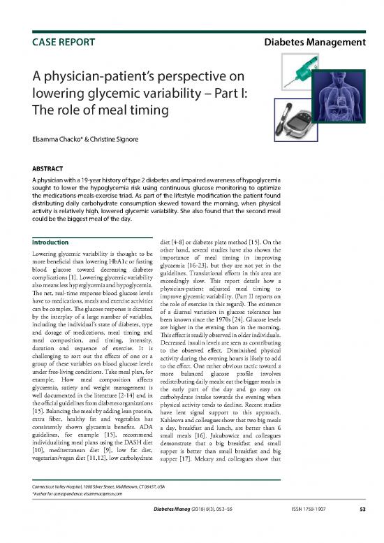 picture_Case Studies In Management Pdf 141559 | A Physicianpatients Perspective On Lowering Glycemic Variability  Part I The Role Of Meal Timing