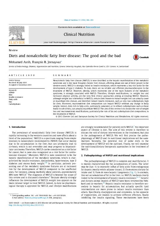 picture Fatty Liver Nutrition Therapy Pdf 141538 | Asrih2014 Diets And Nonalcoholic Fatty Liver Disease