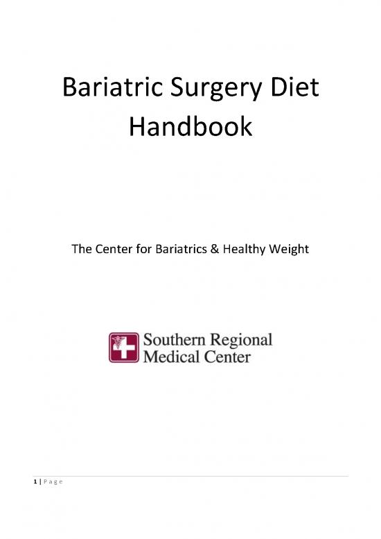 picture Food Label Template Pdf 142129 | Bariatric Surgery Diet Handbook