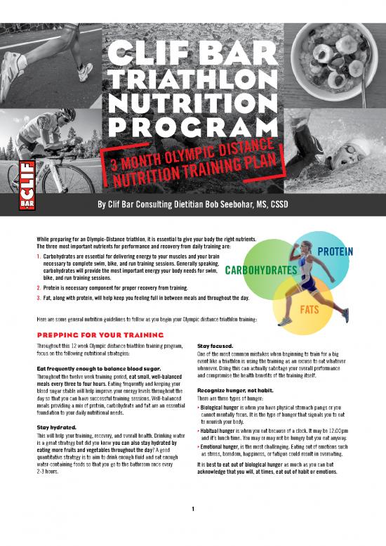 picture_Nutrition Therapy Pdf 141514 | Clif Bar Triathlon Nutrition Program