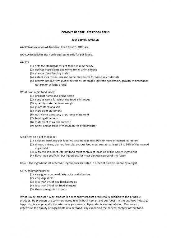 picture Food Label Template Pdf 140766 | Committ To Care Pet Food Labels