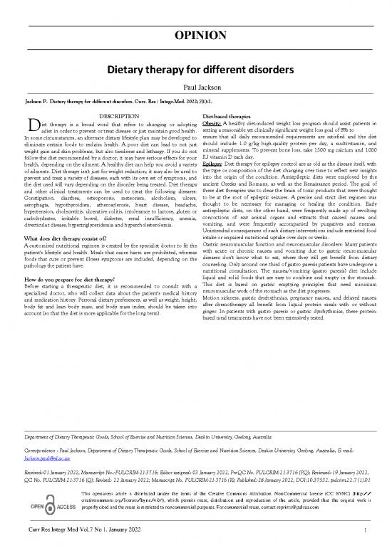 picture Diet Plan For Obesity Pdf 141784 | Dietary Therapy For Different Disorders