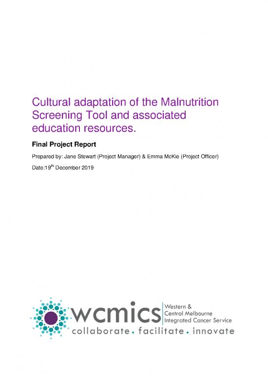 picture1_Malnutrition Screening Tool Pdf 141663 | Final Report Cultural Adaptation Of Mst Project Final