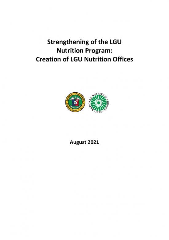 picture_Nutrition Therapy Pdf 141398 | Final Strengthening Of The Lgu Nutrition Program Creation Of Lgu Nutrition Offices
