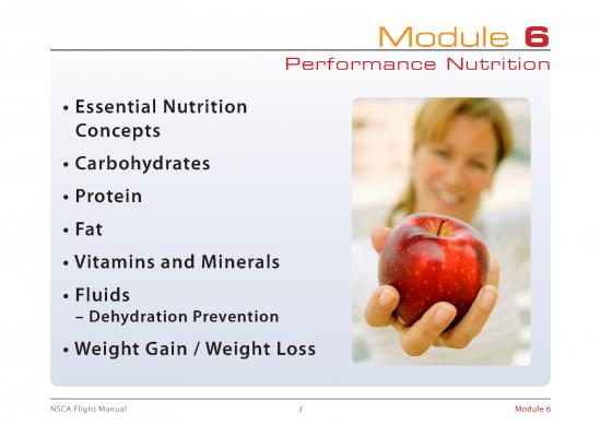 picture Sports Nutrition Manual Pdf 142776 | Flight Manual   M6