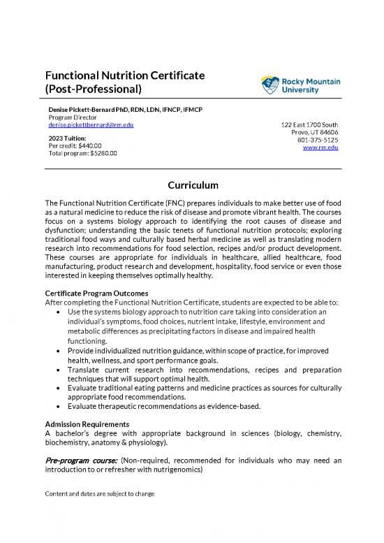 picture Nutrition Curriculum Pdf 143115 | Fnc Curriculum